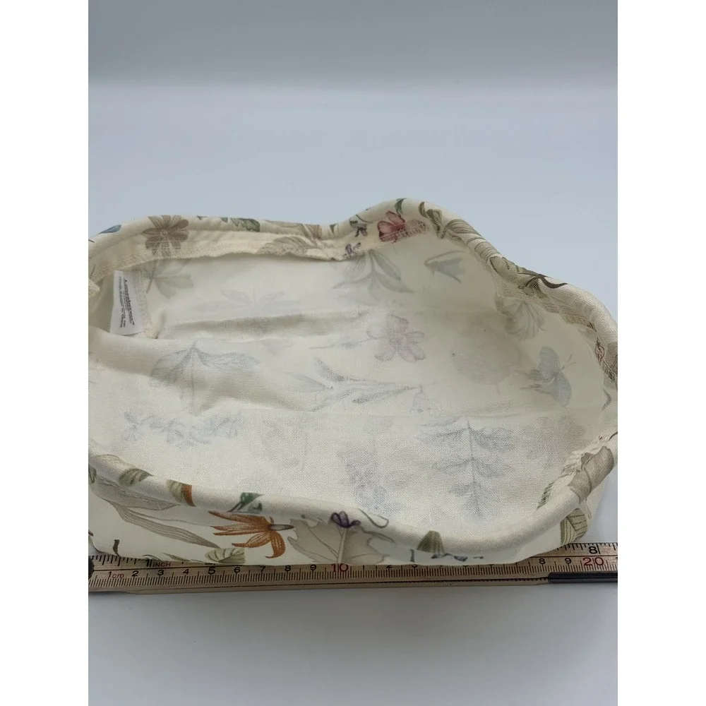 Longaberger Napkin Basket Liner Botanical Fields